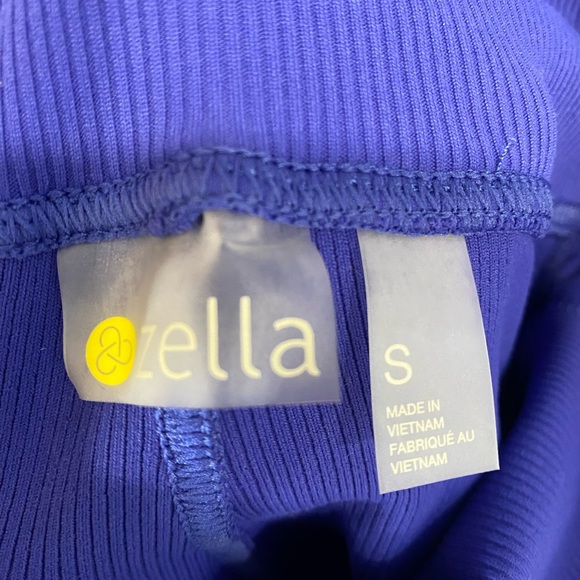 Zella Blue High Rise Leggings with Pockets size Small - Picture 6 of 6
